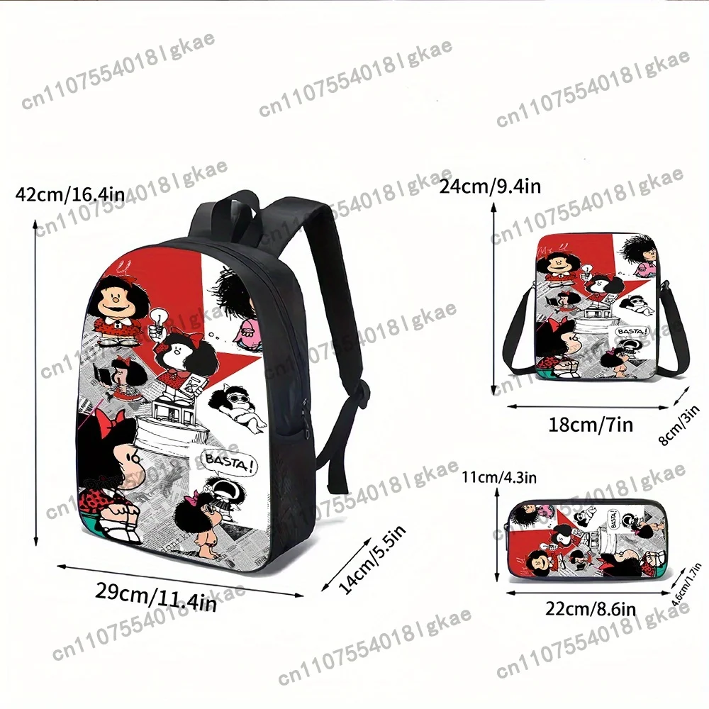 MAFALDA Three-Piece Backpack S - огляд і ціна Pencil Case Large