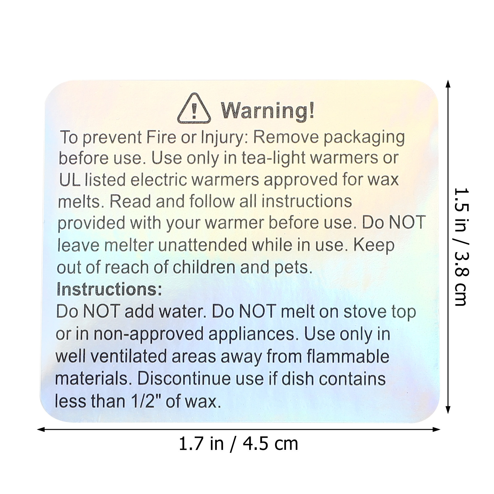 1 Roll Warning Labels Colorful - огляд і ціна Sticker Label Roll