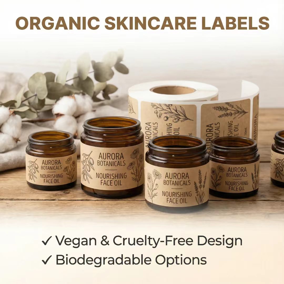 Custom Eco-Friendly Kraft Pape - огляд і ціна Sticker Label Roll
