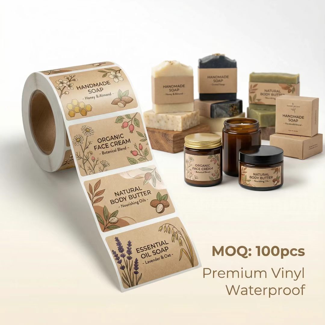 Custom Eco-Friendly Kraft Pape - огляд і ціна Sticker Label Roll