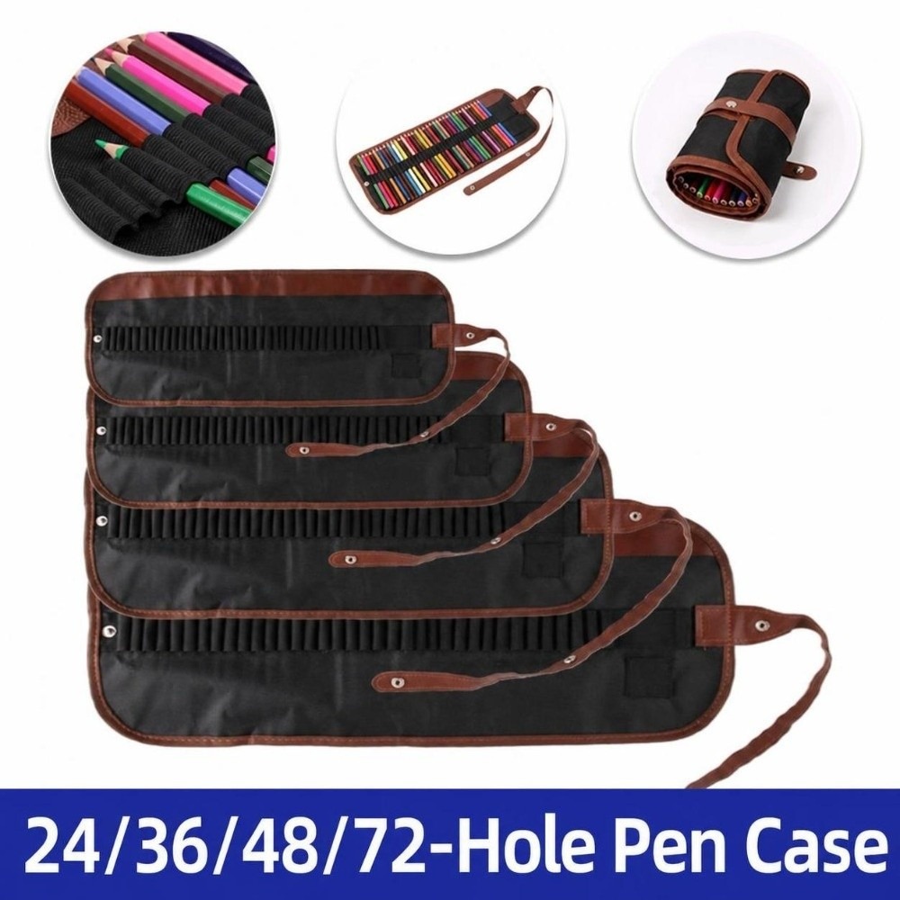 24/36/48/72 Slots Roll Up Penc - огляд і ціна Pencil Case Large