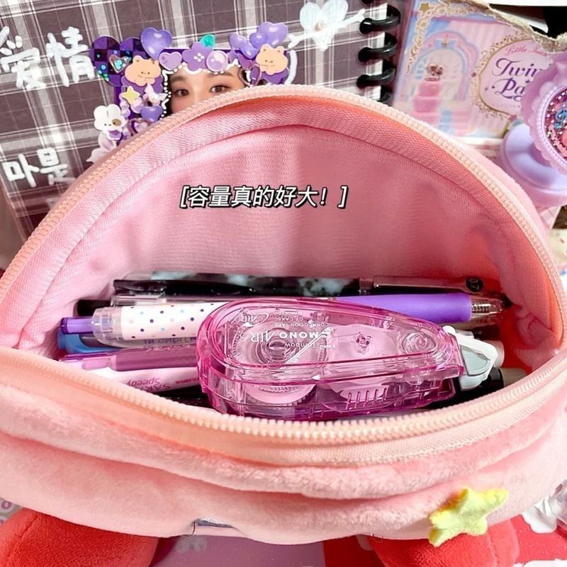 Kirby Plush Pencil Case Pink L - огляд і ціна Pencil Case Large