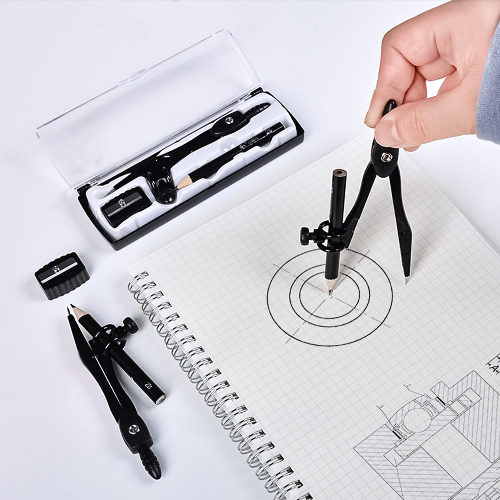 1Set Precision Student Compass - огляд і ціна Compass Geometry Set