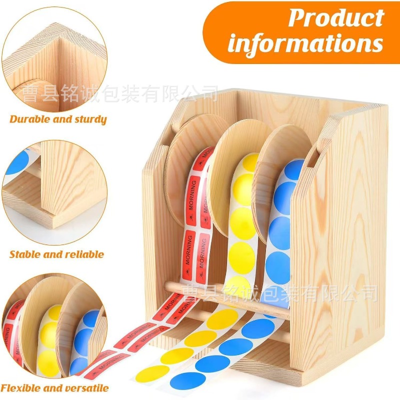 Wooden Label Dispenser Desktop - огляд і ціна Sticker Label Roll