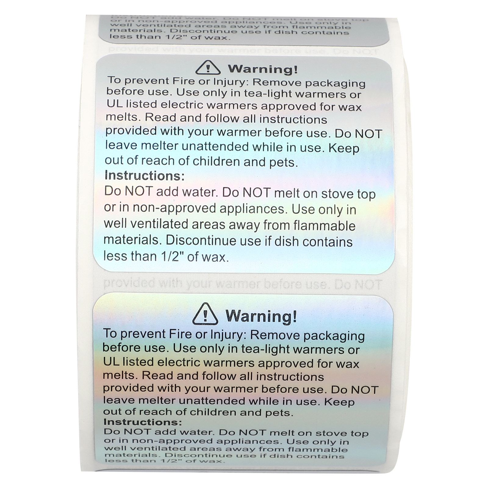 1 Roll Warning Labels Wax Melt - огляд і ціна Sticker Label Roll
