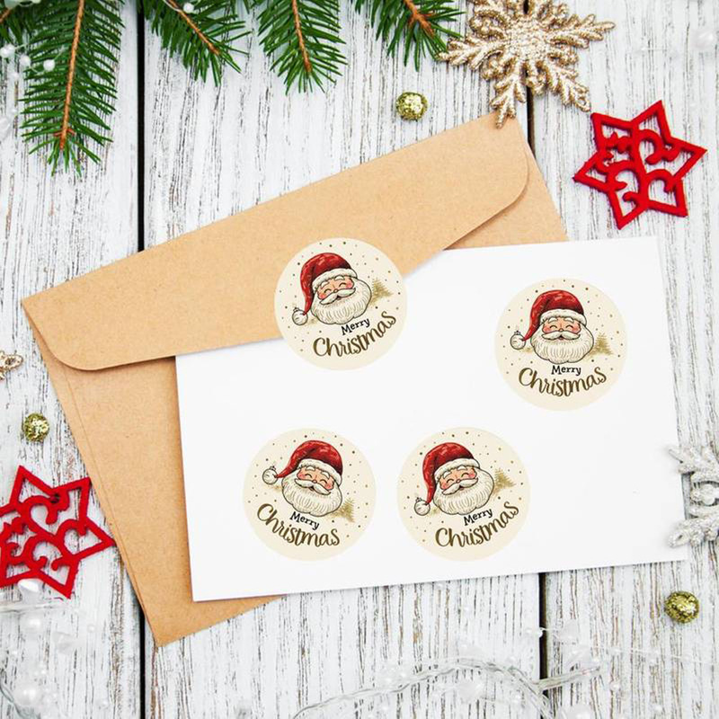 500pcs/Roll Christmas Santa Cl - огляд і ціна Sticker Label Roll